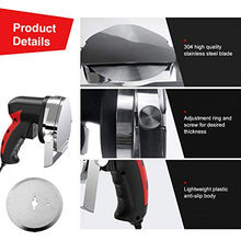 Load image into Gallery viewer, CARIHOME Electric Kebab Knife, Professional Turkish Kebab Knife, 80W Stainless Steel Slicer Machine For Cutting , Adjustable Thickness, Ideal for Cold Cuts, Hard Cheese, Vegetables &amp; Bread (AMZ003KIN0176-a)
