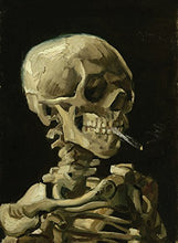 Load image into Gallery viewer, Palace Learning Vincent Van Gogh (Skull with Cigarette, 1885) Art Poster Print - 18 x 24 Laminated - Van Gogh Skeleton
