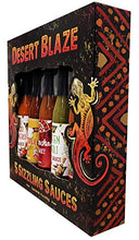 Load image into Gallery viewer, Desert Blaze 5 Sizzling Sauces, 15 Oz
