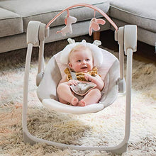 Load image into Gallery viewer, Ingenuity Comfort 2 Go Portable Swing Flora Compact Swing with TrueSpeed
