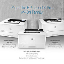 Load image into Gallery viewer, HP LaserJet Pro M404dn Monochrome Laser Printer with Built-In Ethernet &amp; Double-Sided Printing, Works with Alexa (W1A53A)
