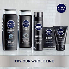 Load image into Gallery viewer, NIVEA MEN DEEP Active Clean Charcoal Body Wash, Cleansing Body Wash with Natural Charcoal, 3 Pack of 16.9 Fl Oz Bottles
