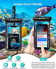 Load image into Gallery viewer, Universal Waterproof Case,Waterproof Phone Pouch Compatible for iPhone 13 12 11 Pro Max XS Max XR X 8 7 Samsung Galaxy s10/s9 Google Pixel 2 HTC Up to 7.0", IPX8 Cellphone Dry Bag -2 Pack
