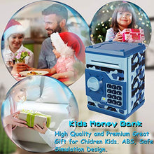 Load image into Gallery viewer, TOPBRY Piggy Bank for Kids ,Electronic Password Piggy Bank Kids Safe Bank Mini ATM Piggy Bank Toy for 3-14 Year Old Boys and Girls (Camouflage Blue)
