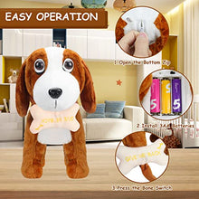 Load image into Gallery viewer, SdeNow Dog Stuffed Animals,Walking Singing Realistic Toy Dog Anime Plush Electronic Pet Baby Stuffed Animals Walking Dog Toy Interactive Puppy Gift

