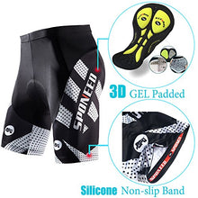Load image into Gallery viewer, sponeed Men's Padded Cycling Shorts Bicycle Bike Gear MTB Pants Cycle Wear Biking Tights Asian L US M White
