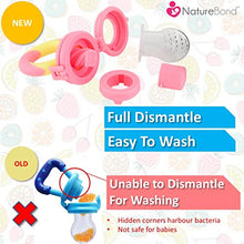 Load image into Gallery viewer, NatureBond Baby Food Feeder/Fruit Feeder Pacifier (2 Pack) - Infant Teething Toy Teether | Includes Additional Silicone Sacs
