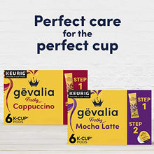 Load image into Gallery viewer, Gevalia Frothy 2-Step Mocha Latte Espresso Keurig K-Cup® Coffee Pods &amp; Froth Packets Kit (6 ct Box)
