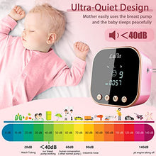 Load image into Gallery viewer, Double Electric Breast Pump with 10 Breastmilk Storage Bags, 2 Flanges and Milk Extractor, Breastfeeding Pump with 3 Modes, 9 Levels, Portable Breast Pump Strong Suction Power, Quiet, Pain Free（Pink）
