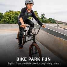 Load image into Gallery viewer, Mongoose Legion L20 Freestyle BMX Bike Line for Beginner-Level to Advanced Riders, Steel Frame, 20-Inch Wheels, Black
