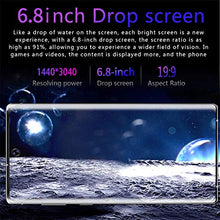 Load image into Gallery viewer, Mobile Phone, Note10pro Android 10.0, 6.8-inch Water Drop Full Screen, Unlocked 5G Smartphone SIM Free Calls, 4800mAh Large Battery Fast Charging, 13MP+24MP Dual Camera, 8GB+512GB, Fingerprint,Face
