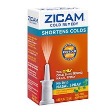 Load image into Gallery viewer, Zicam Cold Remedy No-Drip Nasal Spray with Cooling Menthol &amp; Eucalyptus, 0.5 Ounce
