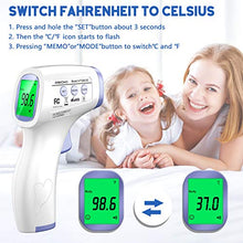 Load image into Gallery viewer, Thermometer for Adults, No Touch Forehead Infrared Medical Thermometers for Fever, Digital Baby Thermometer with Instant Readings and Used for Kids, Indoor, Outdoor Use
