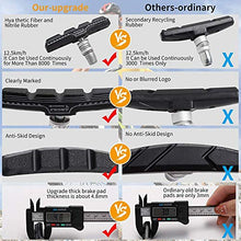 Load image into Gallery viewer, IIIPRO Bicycle high-end Brake pad Set 2 Pairs (4 Packs),Professional Mountain and Road Bike V Brake Pads, Noise-Free Anti-Skid Bicycle Brake Block kit.with Hexagon nut and Washer
