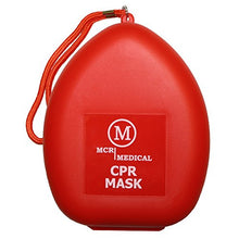 Load image into Gallery viewer, MCR Medical CPR Rescue Mask, Adult/Child Pocket Resuscitator, Hard Case with Wrist Strap
