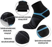 Load image into Gallery viewer, Aserlin Mens Athletic Socks Performance Cotton Cushioned Just Cover Above Ankle Socks for Sport and Casual 6-Pack-RENZI
