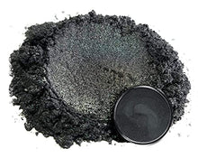 Load image into Gallery viewer, Eye Candy Mica Powder Pigment “Ronin Black” (50g) Multipurpose DIY Arts and Crafts Additive | Woodworking, Epoxy, Resin, Natural Bath Bombs, Paint, Soap, Nail Polish, Lip Balm (Ronin Black, 50G)
