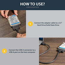 Load image into Gallery viewer, StarTech.com SATA to USB Cable - USB 3.0 to 2.5” SATA III Hard Drive Adapter - External Converter for SSD/HDD Data Transfer (USB3S2SAT3CB)
