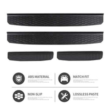 Load image into Gallery viewer, CheroCar Door Sill Guards Entry Scuff Plate Cover Door Sill Guards Entry Scuff Plate Cover Jeep Wrangler Accessories(for 2018-2022 JL JLU &amp; 2020-2022 JT (Black)
