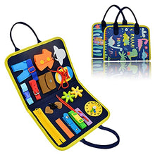 Load image into Gallery viewer, Busy Board, Montessori Toys Sensory Activity Developing Board for Fine Motor Skills, Sensory Toys Learning Board for Toddlers, Travel Toys for Plane and Car, Gifts for 2-6 Year Old Boys &amp; Girls
