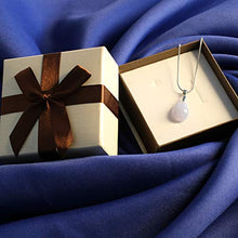 Load image into Gallery viewer, AMORWING Tear Shape Blue Lace Agate Stones Cute Womens Necklace
