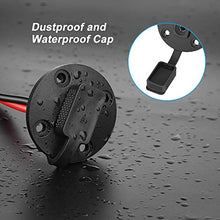 Load image into Gallery viewer, Electop SAE Power Socket Sidewall Port, Weatherproof SAE Quick Connect Solar Panel Mount Universal Flush-Mountable Connector, 12AWG SAE Cable with 8 Screws for Solar Generator Battery Charger (2 Pack)
