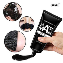 Load image into Gallery viewer, SAFAE Blackhead Remover Mask, Blackhead Peel Off Mask, Acne and Oil Control, Black Peel Off Mask with Brush, Black Mask Deep Cleansing Facial Mask for Face Nose
