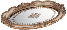 Load image into Gallery viewer, Iberia 16 1/2" Wide Gold Mirrored Decorative Tray - Kensington Hill

