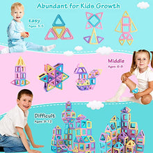 Load image into Gallery viewer, Rurvale Magnetic Blocks Building Tiles Set Learning Magnet Kit STEM Construction Montessori Inspirational Educational Imagination Toys for Kids Ages 3 4 5 6 7 Year Old Boys Girls Gifts
