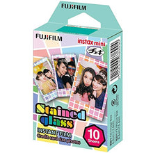 Load image into Gallery viewer, Fujifilm Instax Mini 5 Pack Bundle Includes Stained Glass, Comic, Stripe, Shiny Star, Airmail. 10 sheets X 5 Pack = 50 Sheets.
