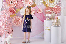 Load image into Gallery viewer, DXTON Toddler Little Girl Summer Short Sleeve Cotton Dresses Outfits SH7667 6T

