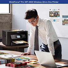 Load image into Gallery viewer, Epson Workforce Pro WF-3820 Wireless All-in-One Printer with Auto 2-Sided Printing, 35-Page ADF, 250-sheet Paper Tray and 2.7" Color Touchscreen, Works with Alexa
