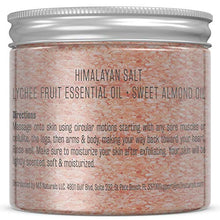 Load image into Gallery viewer, M3 Naturals Himalayan Salt Scrub Infused with Collagen and Stem Cell Natural Exfoliating Body and Face Souffle for Acne Cellulite Dead Skin Scars Wrinkles Cleansing Exfoliator 12 oz
