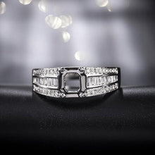 Load image into Gallery viewer, Beyond jewelry Solid 14K/18K White Yellow Rose Gold Natural Brilliant Diamond Oval Round Pear Cushion Semi Mount Ring
