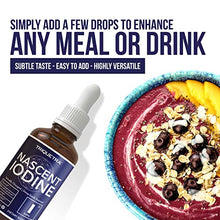Load image into Gallery viewer, Nascent Iodine Supplement 400 Servings, Glass Bottle, Vegan, 1800 mcg - 600 mcg per Drop - Pure, Clear Color - Supports Thyroid Health, Energy, Immunity &amp; Metabolism (2 oz.)
