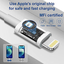 Load image into Gallery viewer, iPhone 13 12 Fast Charger [Apple MFi Certified] 20W PD USB C Wall Charger 2-Pack 6FT Fasting Charging Adapter Compatible with iPhone13/13Pro/12/12 Pro/11/11Pro/XS/Max/XR/X/8/8Plus,iPad
