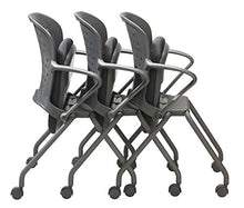 Load image into Gallery viewer, NXO Nesting Chair with Casters in Black (Black)
