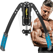Load image into Gallery viewer, OBALY Twister Arm Exerciser - Adjustable 22-440lbs Hydraulic Power/Home Chest Expander/Shoulder Muscle Training Fitness Equipment/Arm Enhanced Exercise Strengthener (Blue Black)
