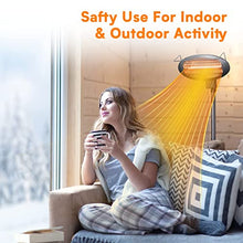 Load image into Gallery viewer, Outdoor Patio Heater - 1500W Adjustable Outdoor Electric Heater with 3 Level Heating Modes, Outdoor Heater with 3s Fast Heating Up, Waterproof &amp; Tip-Over Protection, Garden, Balcony, Garage Use
