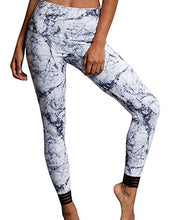 Load image into Gallery viewer, Onzie Flow Ritz Midi Capri 2041 White Marble (White Marble, X Small)
