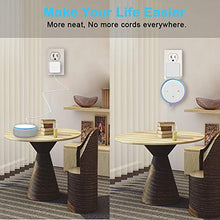 Load image into Gallery viewer, Outlet Wall Mount Holder for Echo Dot 3rd Generation, Belkertech Space-Saving Accessories for Echo Dot (3rd Gen) Clever Dot Accessories with Built-in Cable Management Hide Messy Wires, White
