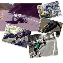 Load image into Gallery viewer, LOSENKA Skateboard Gloves with Sliders，Standard Longboard Downhill Slide Gloves Skate Gloves with 2 Set Slider Puck Set (Black)
