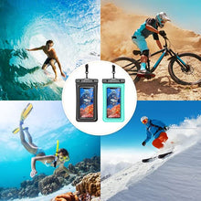 Load image into Gallery viewer, Syncwire Waterproof Phone Case, 2 Pack IPX8 Universal Waterproof Phone Pouch Underwater Dry Bag Compatible with iPhone 12 SE2 11 Pro XS Max XR X 8 7 6s Plus Galaxy S10 S9 Note 10 Google Pixel Up to 7"
