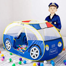 Load image into Gallery viewer, Anyshock Kids Tent, Kiddy Play Foldable Pop Up Police Car Tent Indoor Outdoor Toys Playhouse for Children Toddler 1-6 Year Old Gift for Boys Girls Baby (No Balls)
