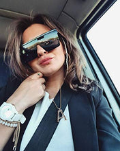 Load image into Gallery viewer, FEISEDY Fashion Siamese Lens Sunglasses Women Men Succinct Square Style UV400 B2470
