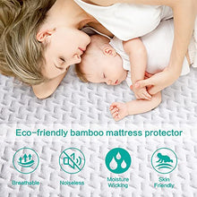 Load image into Gallery viewer, TASTELIFE Premium Bamboo King Size Waterproof Mattress Protector Pad Cooling &amp; Ultra-Soft Breathable Bed Mattress Cover Fitted 8"-21" Deep Pocket Vinyl Free
