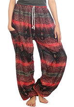 Load image into Gallery viewer, LOFBAZ Harem Pants for Women Yoga Boho Sweatpants Womens Hippie Bohemian Clothing Palazzo Beach Clothes Casual Pajama Rose 2 Pink X-Large
