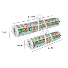 Load image into Gallery viewer, Elf Stor 798976 Christmas Birthday Holiday Storage Set of 2 | Holds 40" &amp; 31" Wrapping Paper Rolls, One Bag for Each, 1 Pack Clear
