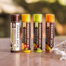 Load image into Gallery viewer, Panama Jack Sunscreen Lip Balm - SPF 45, Flavor Pack, Broad Spectrum UVA-UVB Sunscreen Protection, Prevents &amp; Soothes Dry, Chapped Lips
