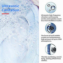 Load image into Gallery viewer, Portable Mini Washing Machine with Foldable Bucket Ultrasonic Vibration Turbine Rotating Folding Washer for Underwear/Underpants/Baby Clothes/Socks
